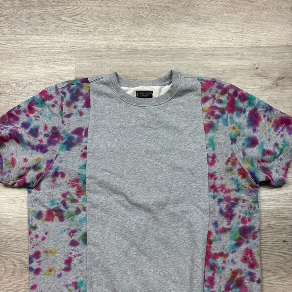 PRPS Nixa Watercolor Colorblock Short Sleeve Sweatshirt Men's Large - Picture 2 of 11